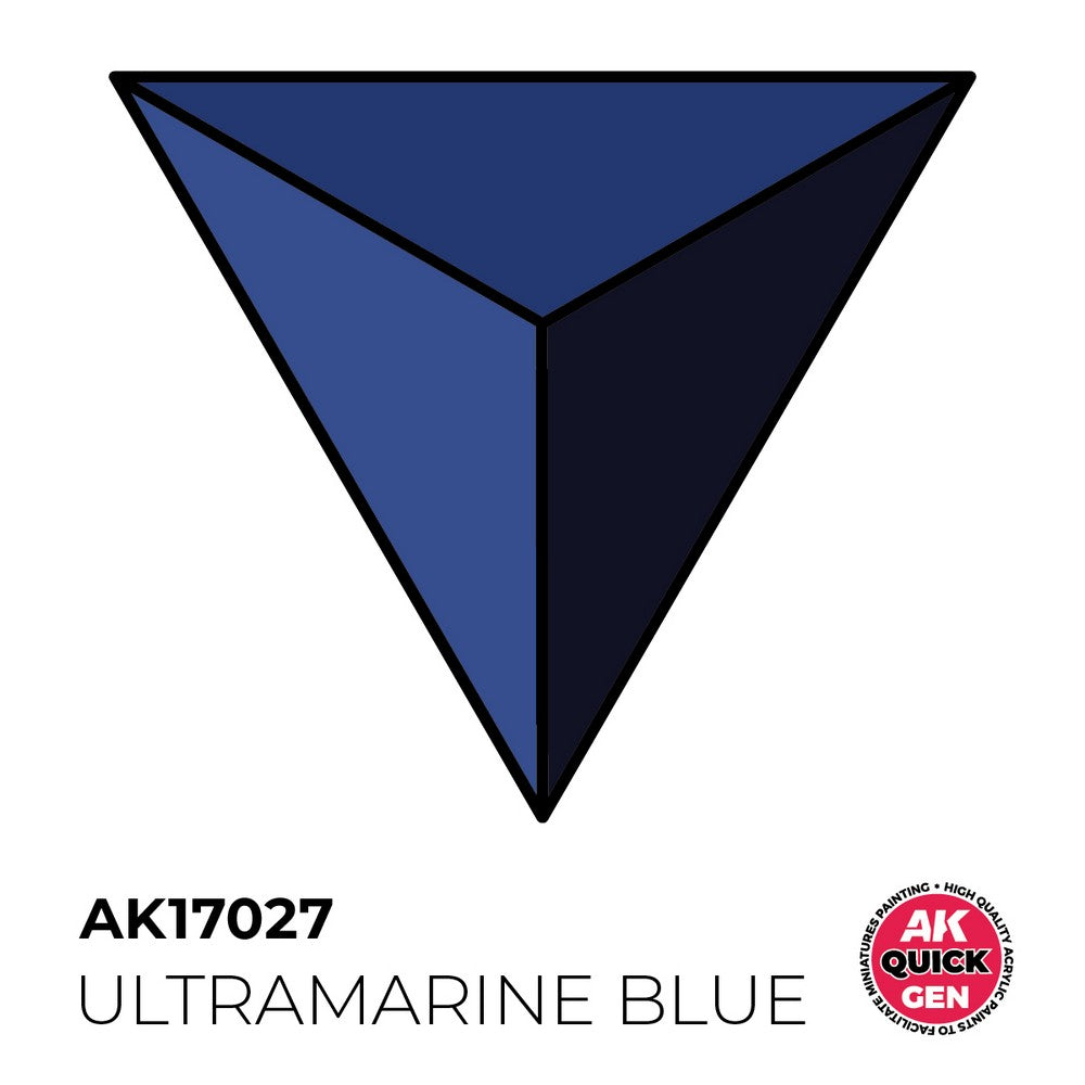 AK Interactive AK17027 Quick Gen Ultramarine Blue 18 ml