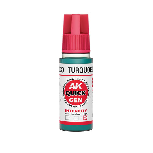AK Interactive AK17030 Quick Gen Turquoise Green 18 ml