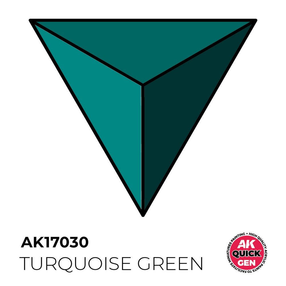AK Interactive AK17030 Quick Gen Turquoise Green 18 ml