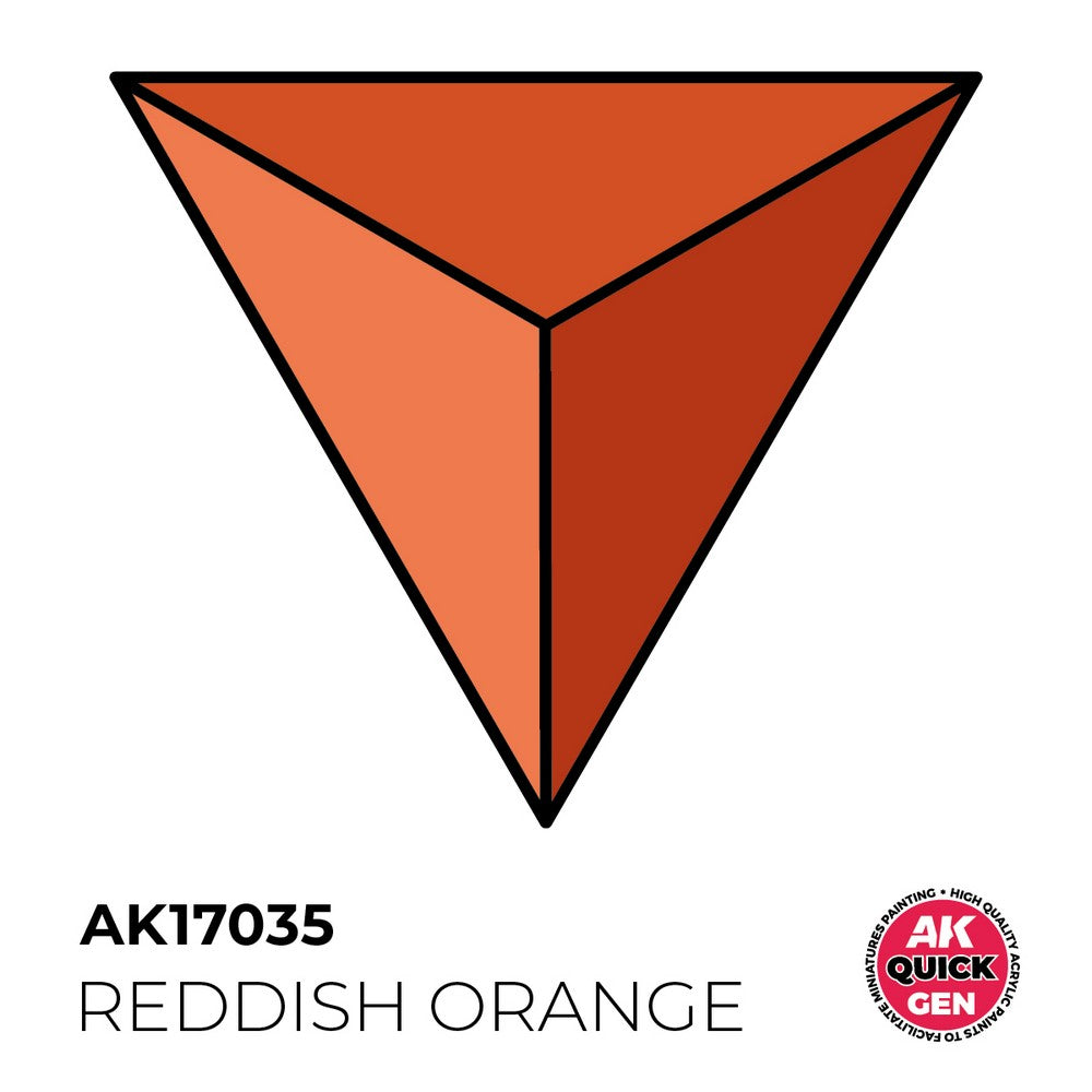 AK Interactive AK17035 Quick Gen Reddish Orange 18 ml