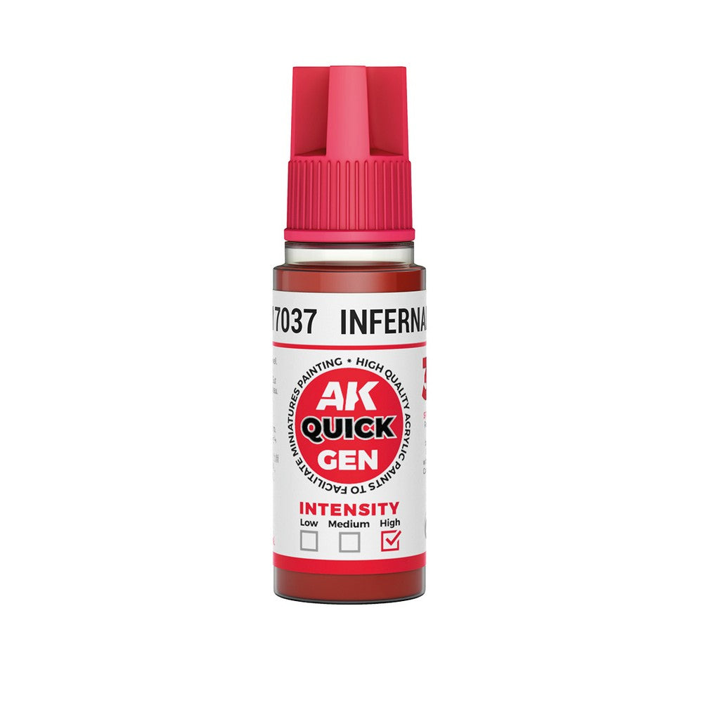 AK Interactive AK17037 Quick Gen Infernal Red 18 ml