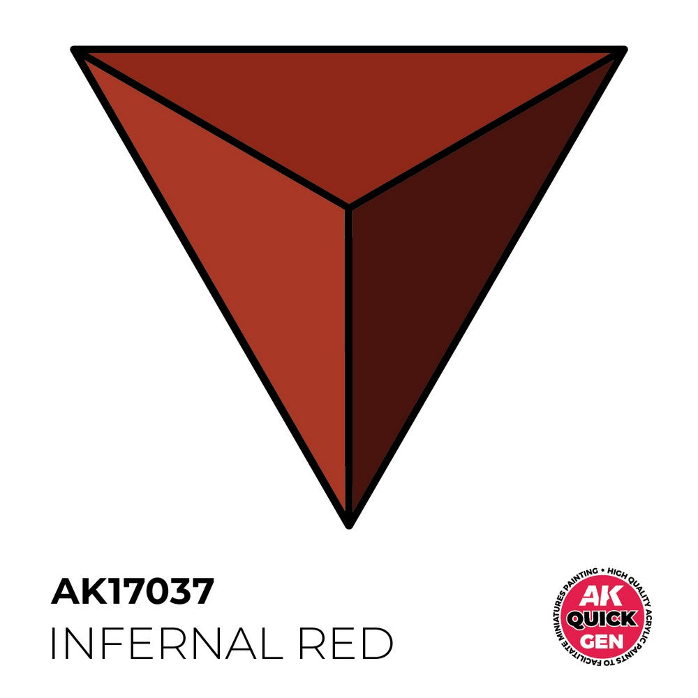 AK Interactive AK17037 Quick Gen Infernal Red 18 ml