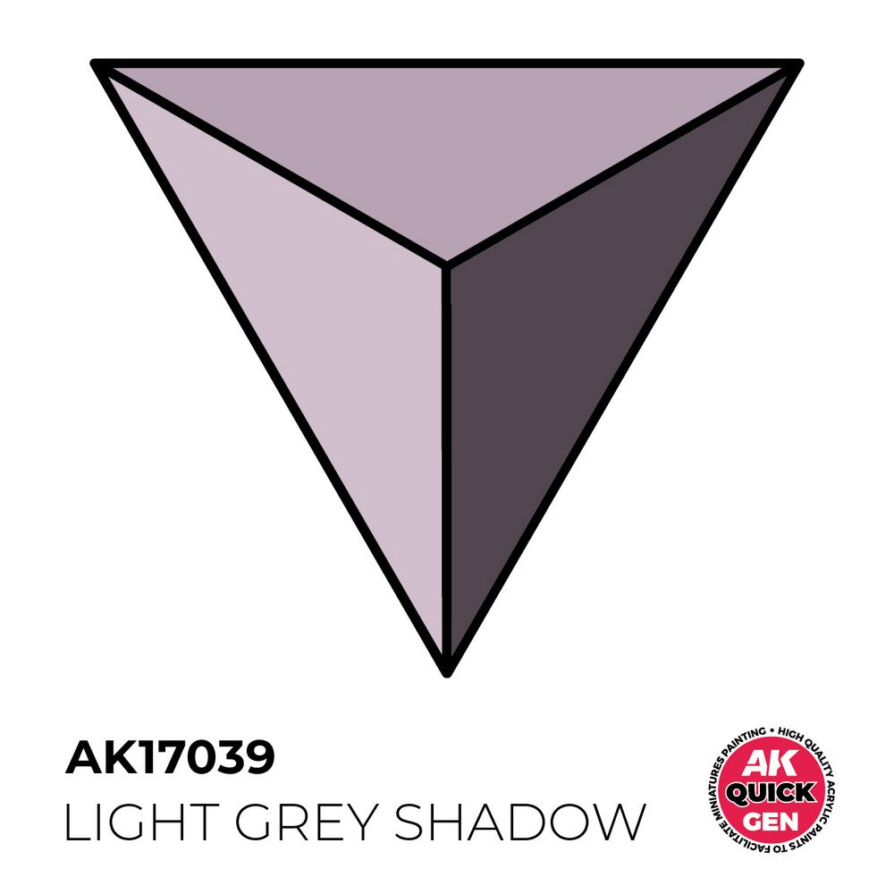 AK Interactive AK17039 Quick Gen Light Grey Shadow 18 ml