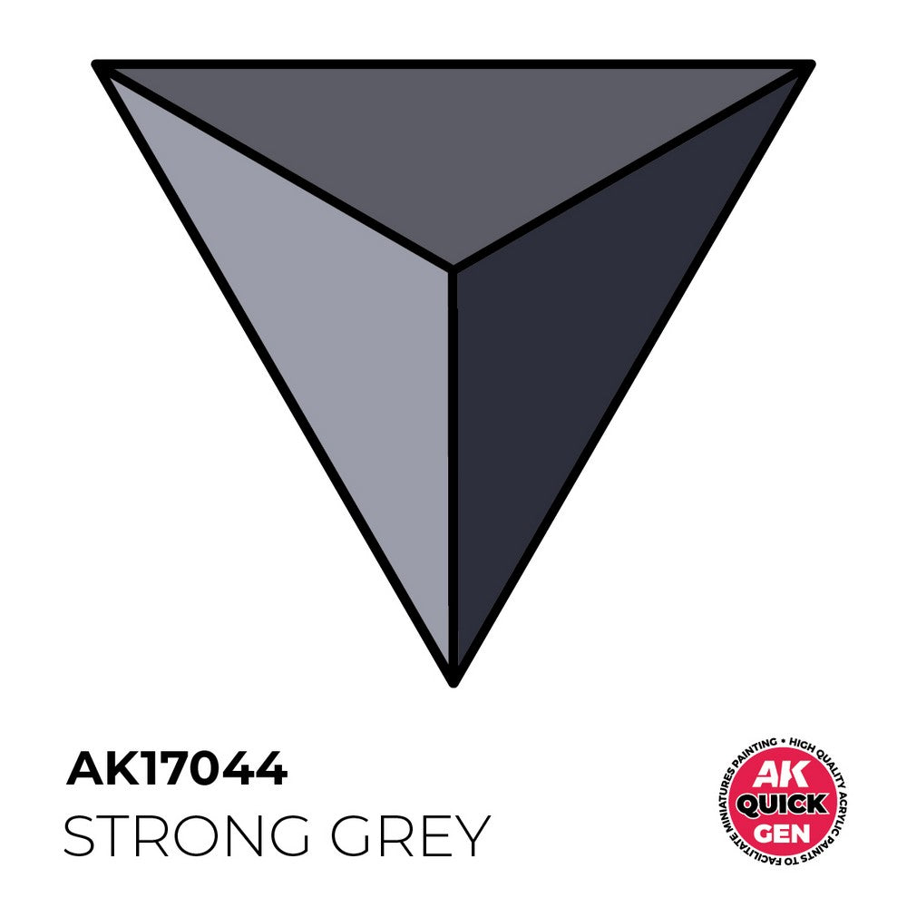 AK Interactive AK17044 Quick Gen Strong Grey 18 ml