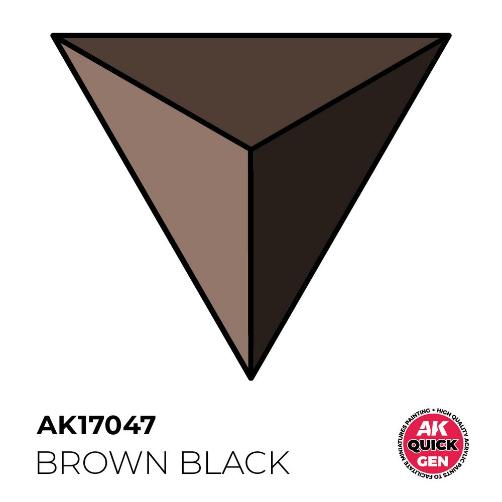 AK Interactive AK17047 Quick Gen Brown Black 18 ml