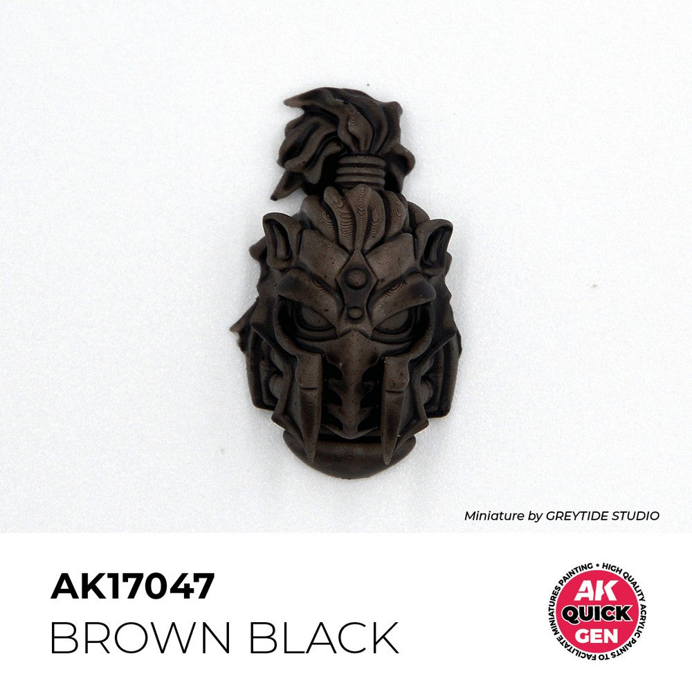 AK Interactive AK17047 Quick Gen Brown Black 18 ml