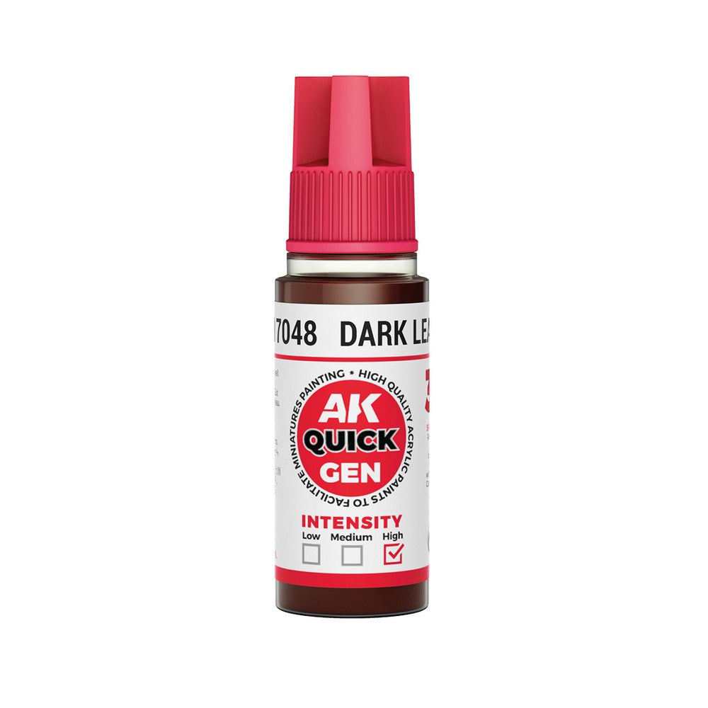 AK Interactive AK17048 Quick Gen Dark Leather 18 ml