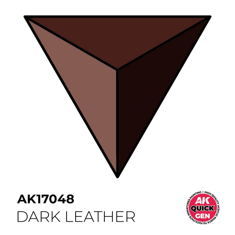 AK Interactive AK17048 Quick Gen Dark Leather 18 ml