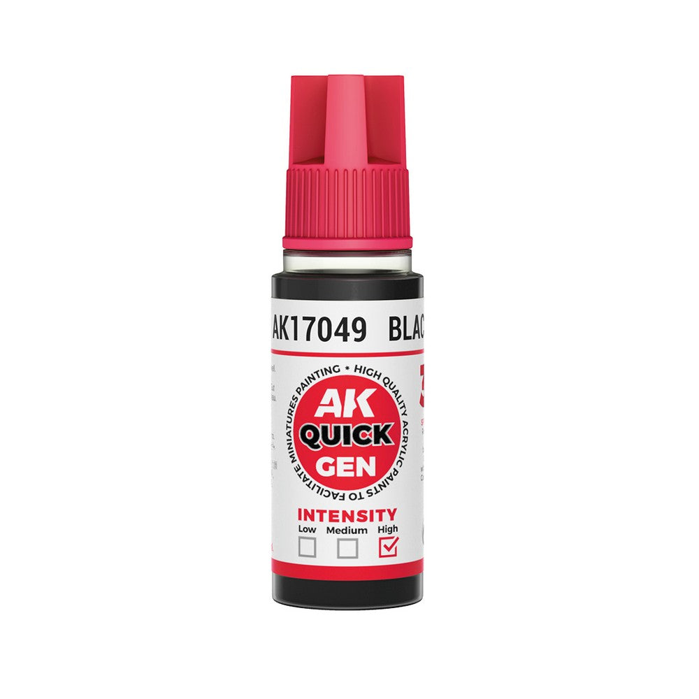AK Interactive AK17049 Quick Gen Black 18 ml