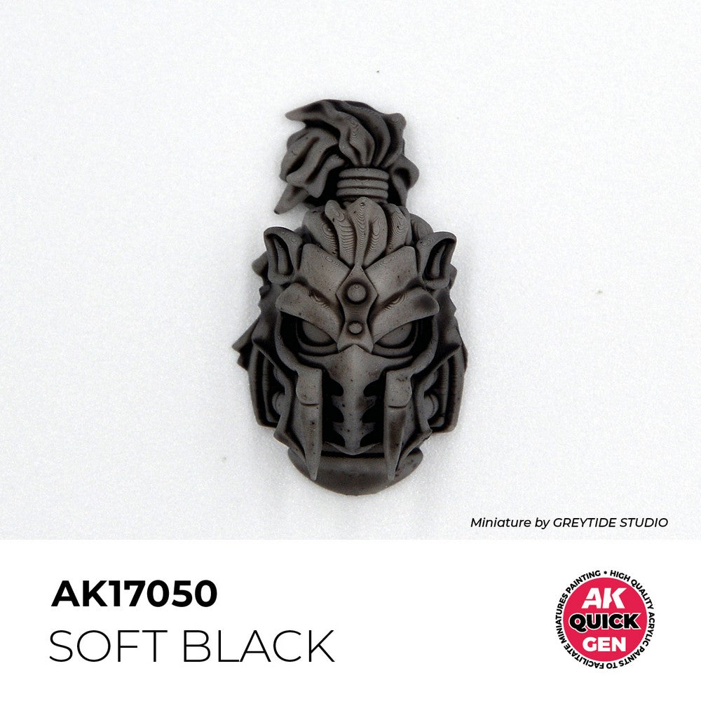 AK Interactive AK17050 Quick Gen Soft Black 18 ml