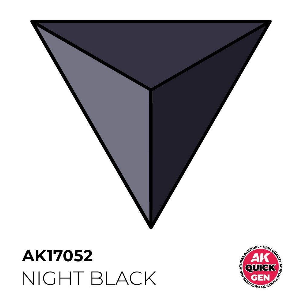 AK Interactive AK17052 Quick Gen Night Black 18 ml