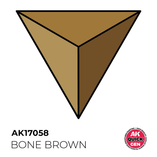 AK Interactive AK17058 Quick Gen Bone Brown 18 ml