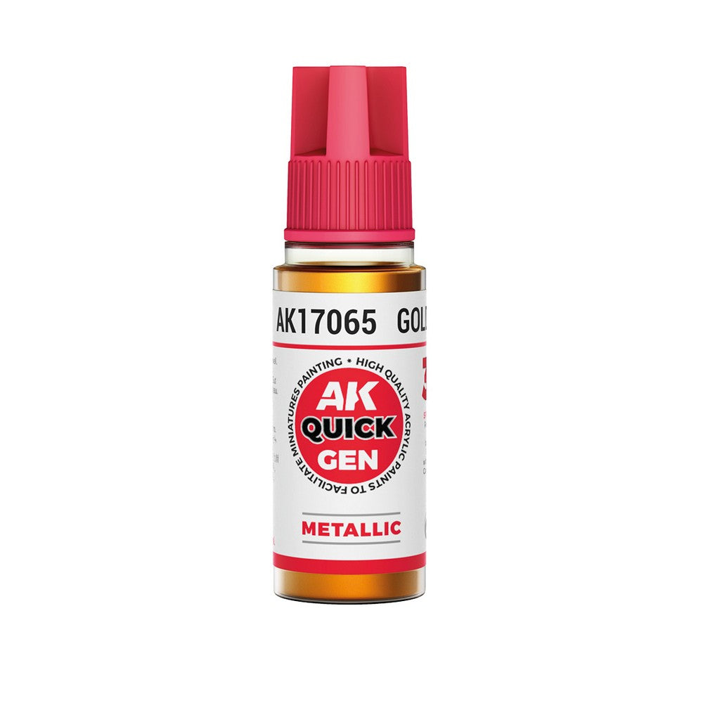 AK Interactive AK17065 Quick Gen Gold 18 ml