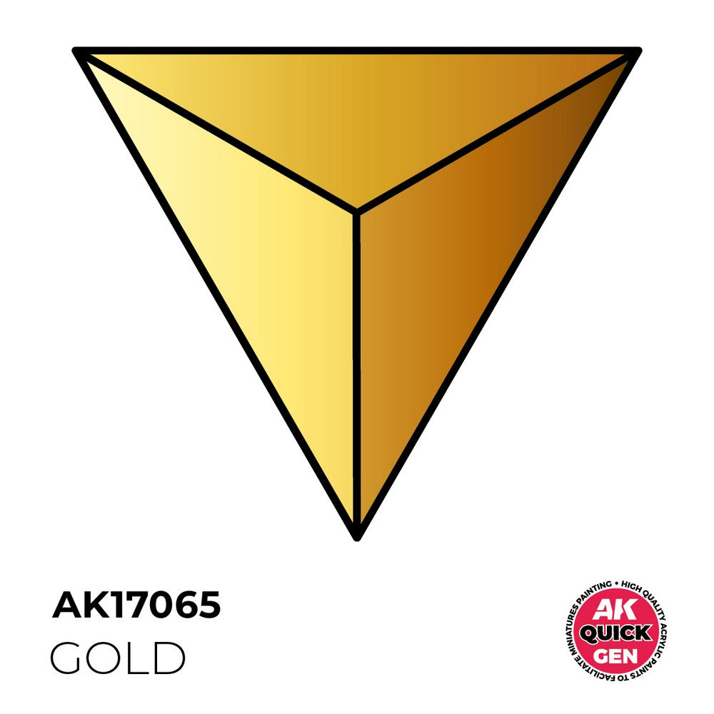AK Interactive AK17065 Quick Gen Gold 18 ml