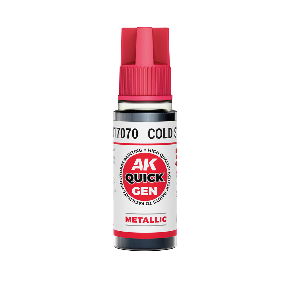 AK Interactive AK17070 Quick Gen Cold Steel 18 ml