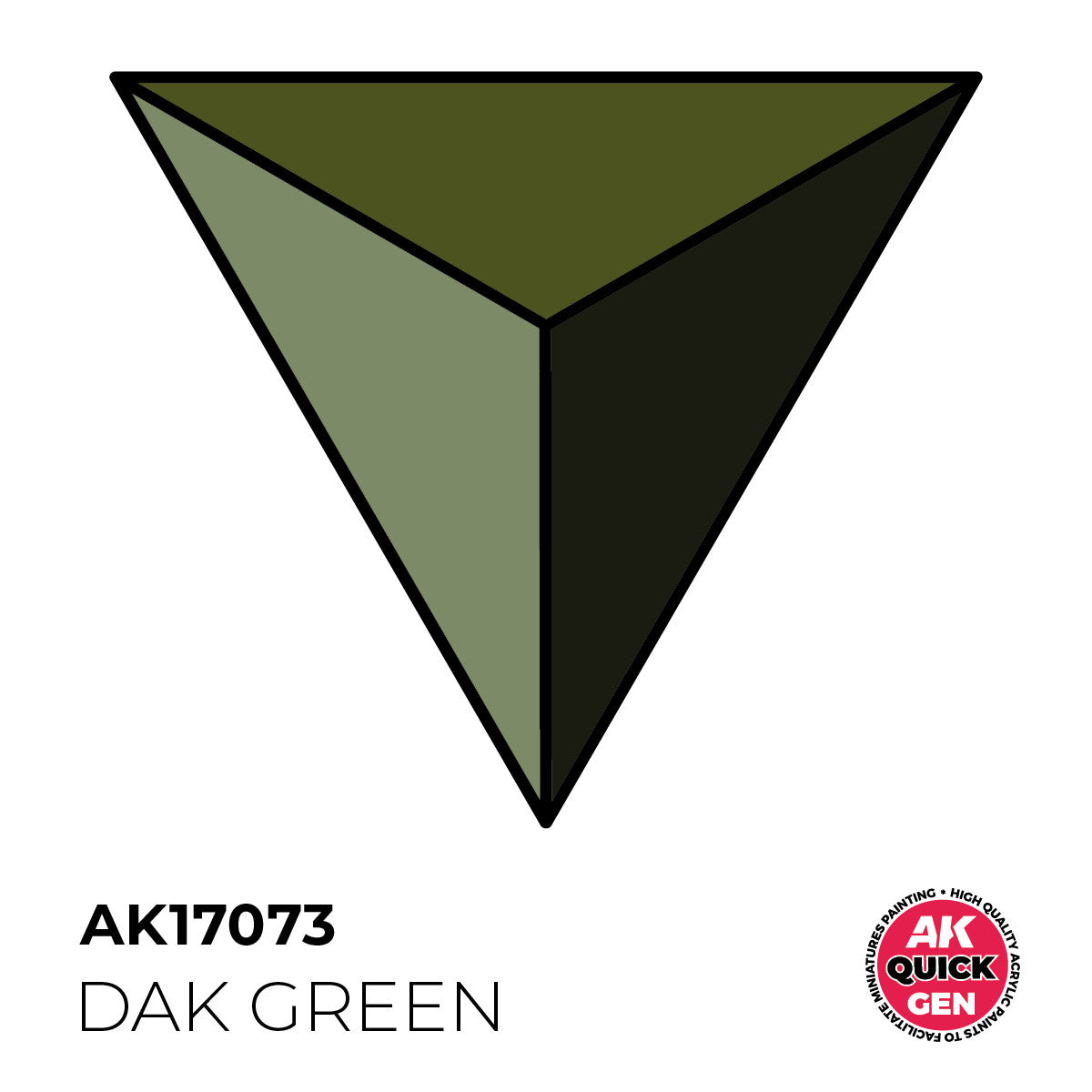 AK Interactive AK17073 Quick Gen Dak Green 18 ml