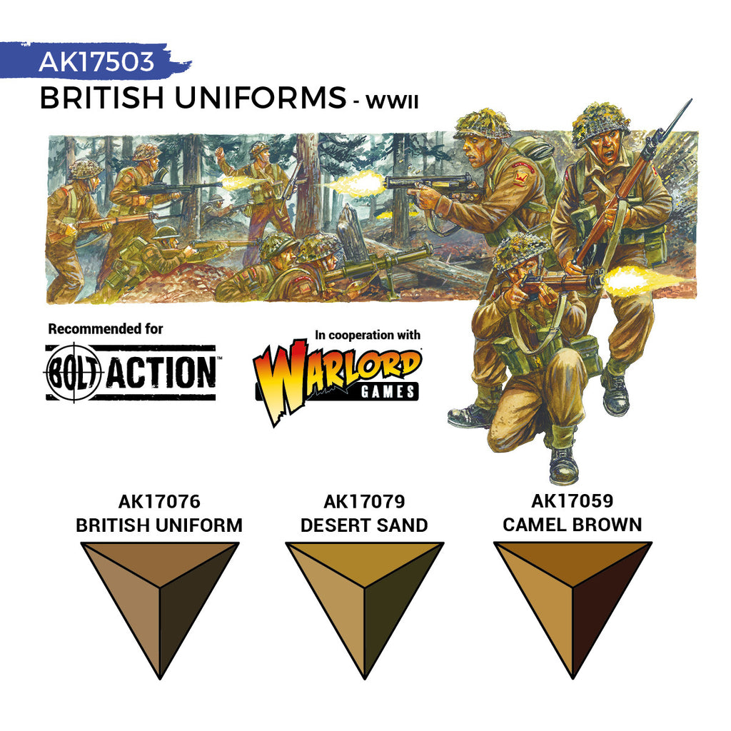 AK Interactive AK17503 Quick Gen British Uniforms Set