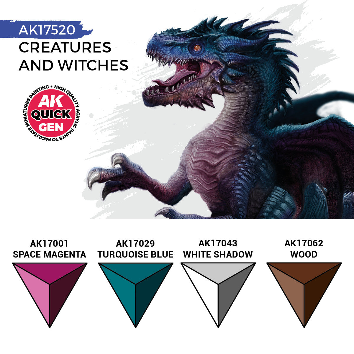 AK Interactive AK17520 Quick Gen Creatures And Witches Set