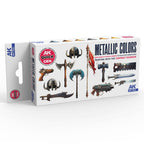 AK Interactive AK17522 Quick Gen Metallics Set