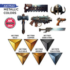 AK Interactive AK17522 Quick Gen Metallics Set