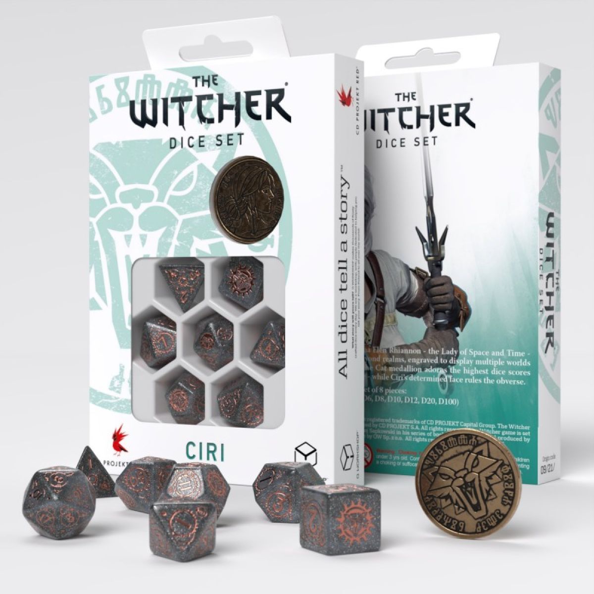 Q Workshop SWCI04 The Witcher Dice Set. Ciri â€“ Elder Blood (9250517942509)