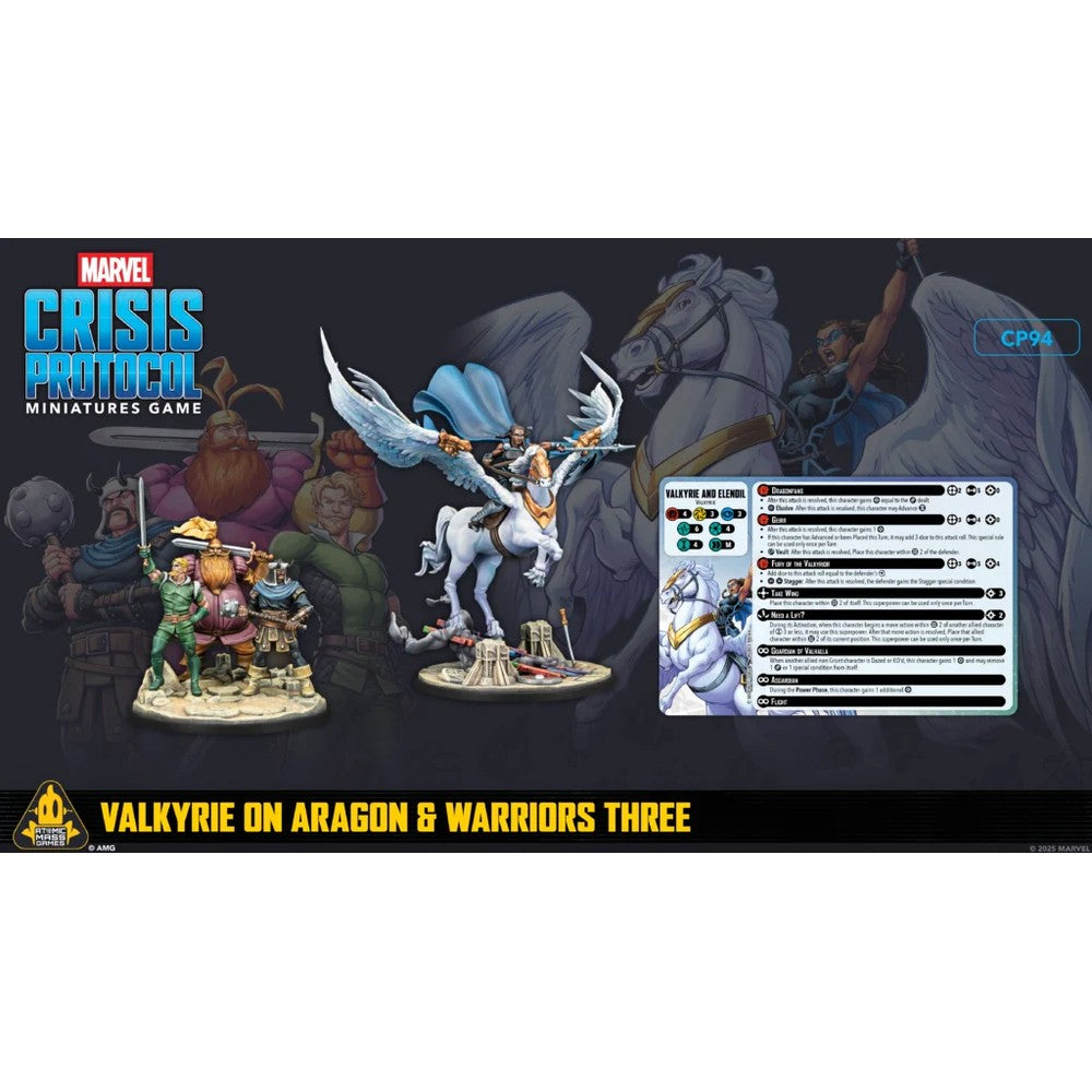 Atomic Mass Games CP94 Marvel Crisis Protocol Valkyrie on Elendil & Warriors Three