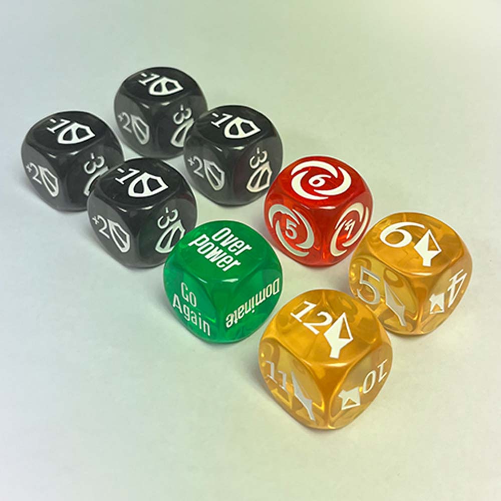 Thai Cards 25mm Flesh and Blood Dice Set 8pc (Glitter) (2)