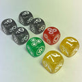 Thai Cards 25mm Flesh and Blood Dice Set 8pc (Glitter)