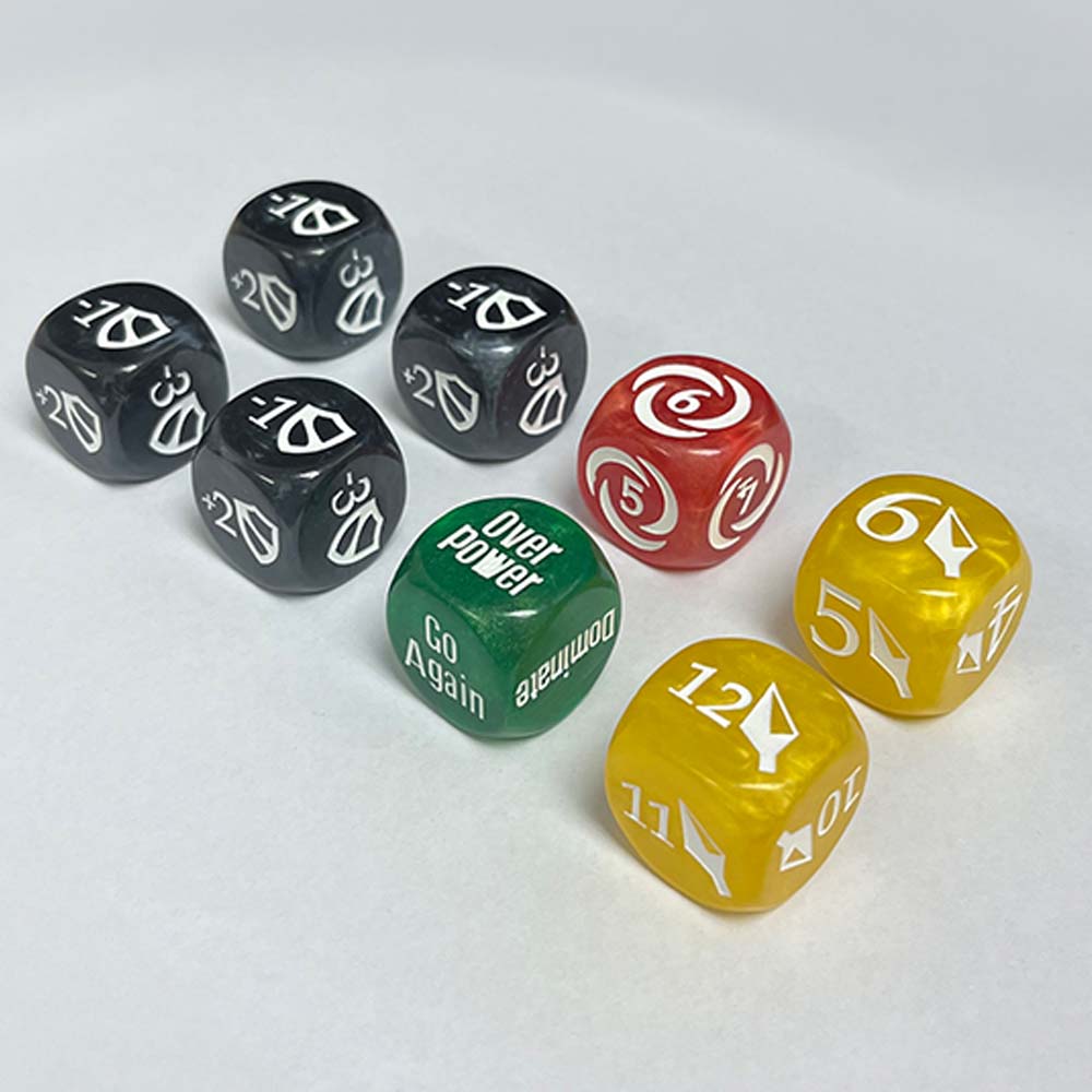 Thai Cards 25mm Flesh and Blood Dice Set 8pc (Opaque)