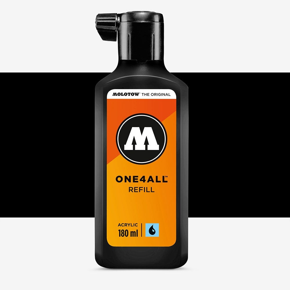 Molotow 692180 Markers One4All Refill #180 Signal Black 180ml