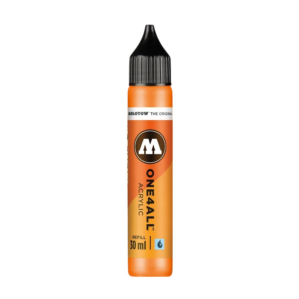 Molotow 693218 Markers One4All Refill #218 Neon Orange Fluorescent 30ml