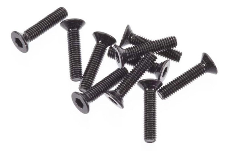 zAXIAL AXA0055 - M2.6x12mm Flat Head (Black) (10pcs)