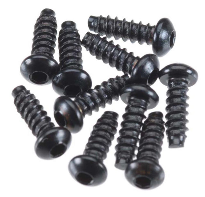 zAXIAL AXA0423 - M2.6x8mm Hex Socket Tapping Button Head (Black) (10pcs