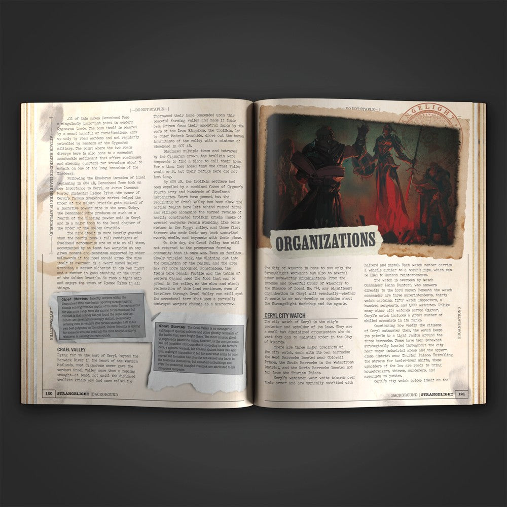 Steamforged Games SFIK-RPG001 Iron Kingdoms RPG Strangelight Workshop Core Book