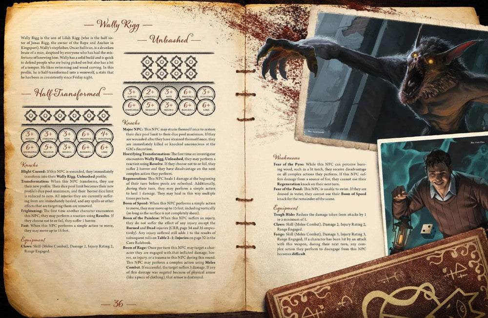 Edge Studios ESDPSAH06EN Arkham Horror RPG Kingsport Mysteries