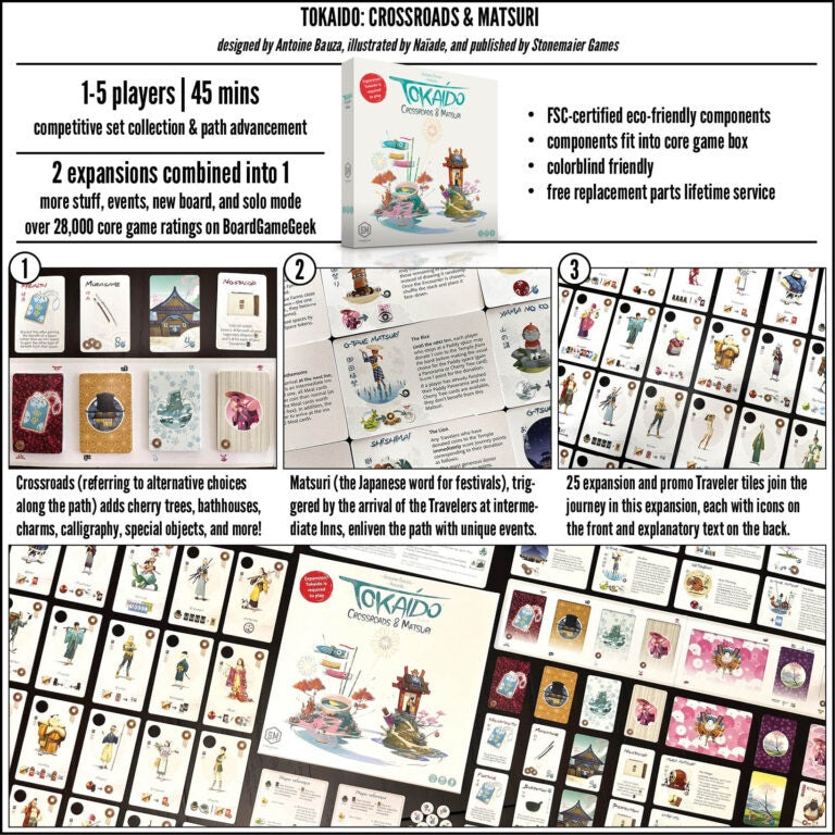 Stonemaier Games STM280 Tokaido Crossroads & Matsuri