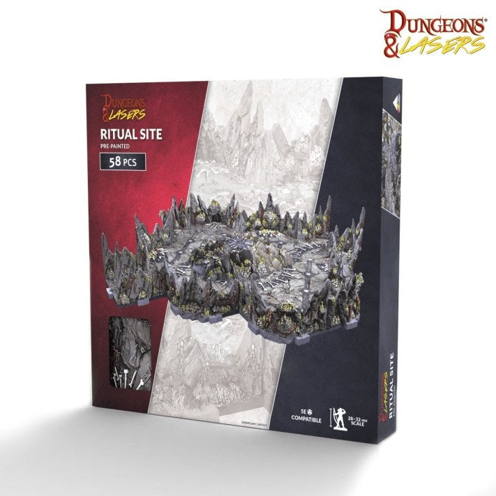 Archon Studio DNL0117 Dungeons & Lasers Prismacast Pre-Painted Terrain Ritual Site Pre-Painted