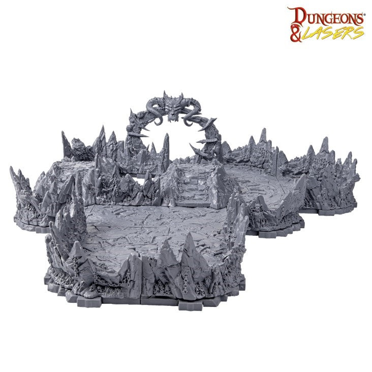 Archon Studio DNL0118 Dungeons & Lasers Half-Height Walls Ritual Site