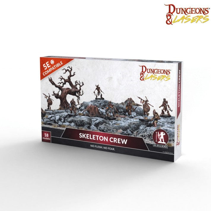 Archon Studio DNL0122 Dungeons & Lasers Miniatures Skeleton Crew