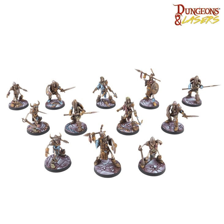 Archon Studio DNL0122 Dungeons & Lasers Miniatures Skeleton Crew