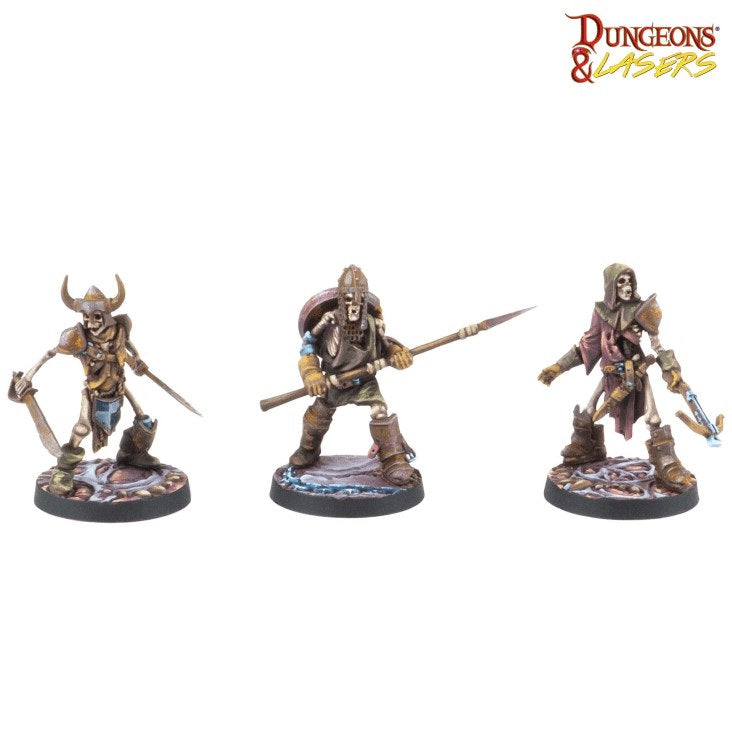 Archon Studio DNL0122 Dungeons & Lasers Miniatures Skeleton Crew