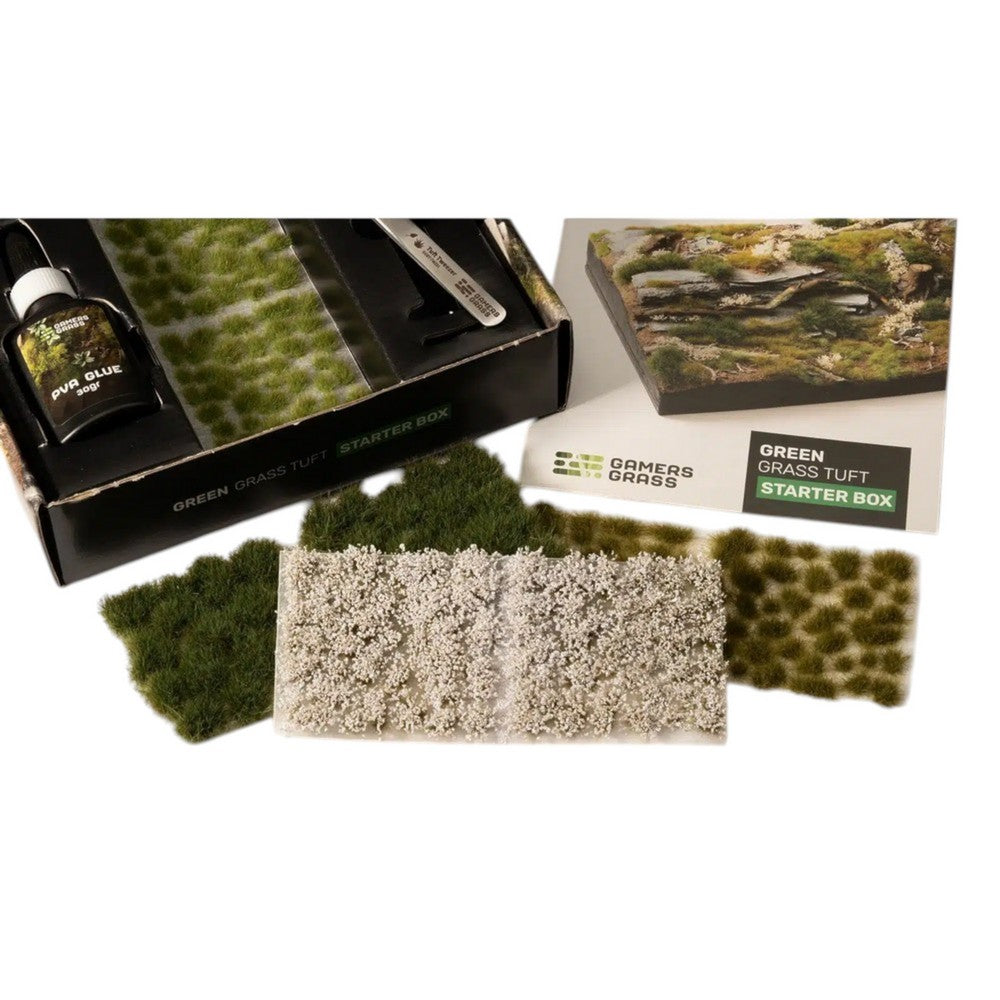 Gamers Grass GGSB-G Box Sets Grass Tuft Starter Box Green