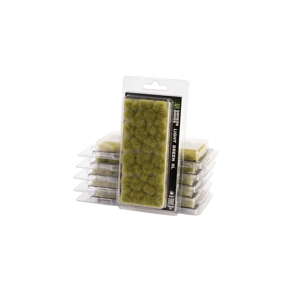 Gamers Grass GG12-LG Grass Tufts XL Light Green