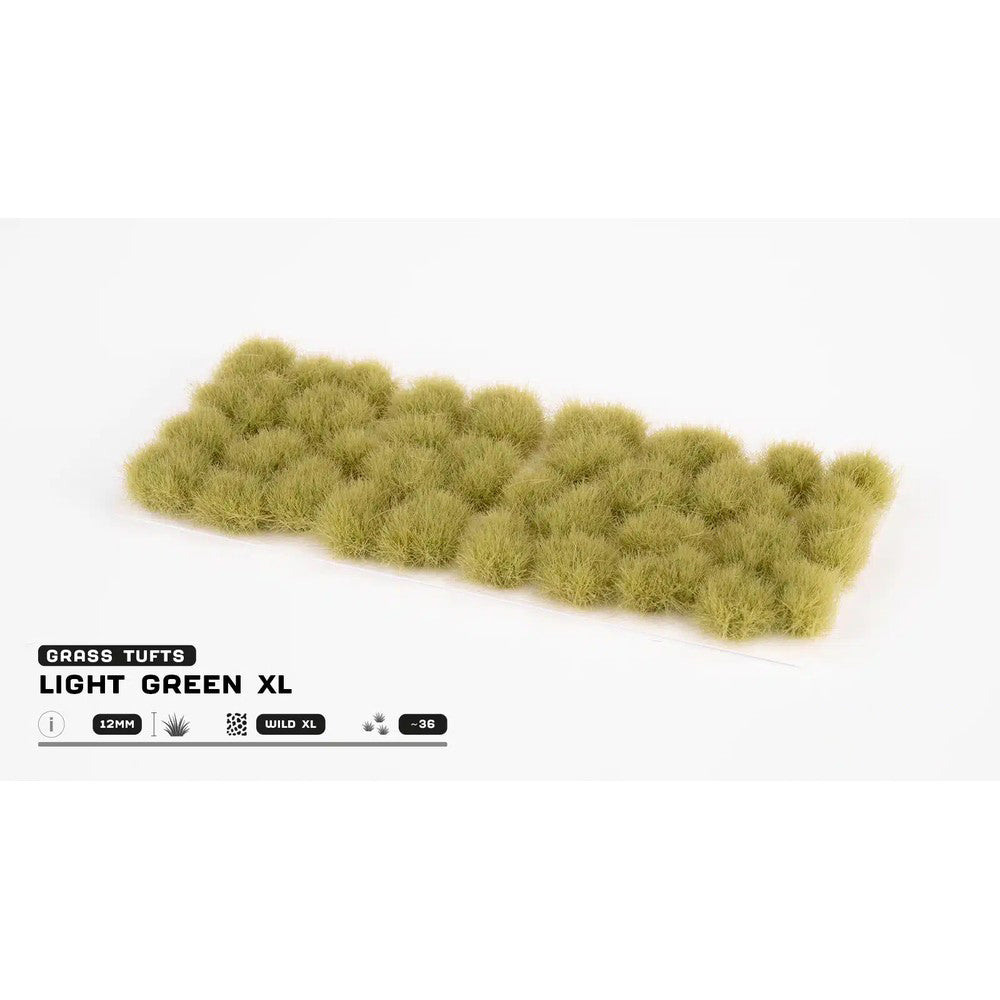 Gamers Grass GG12-LG Grass Tufts XL Light Green