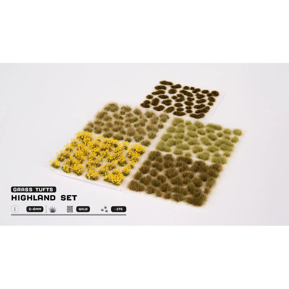 Gamers Grass GGSET-HL Grass Tufts Tuft Sets Highland Tuft Set