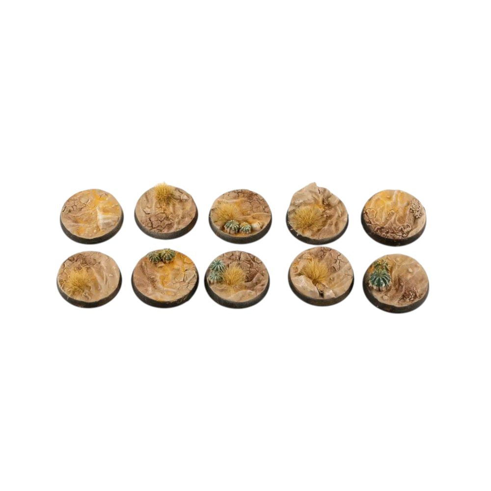 Gamers Grass GGB-DR25 Battle Ready Bases Deserts of Maahl Round 25mm (x10)
