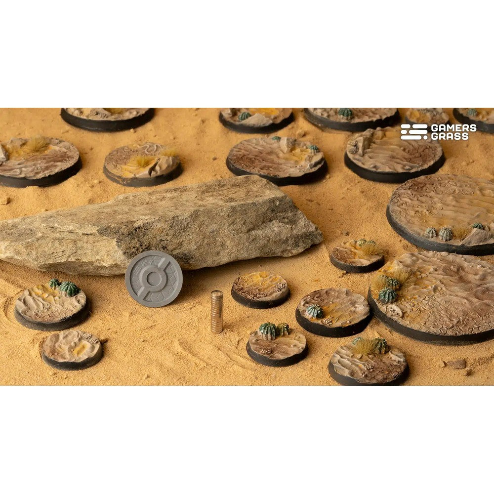 Gamers Grass GGB-DR25 Battle Ready Bases Deserts of Maahl Round 25mm (x10)