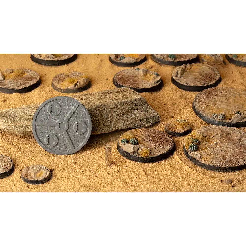 Gamers Grass GGB-DR50 Battle Ready Bases Deserts of Maahl Round 50mm (x3)