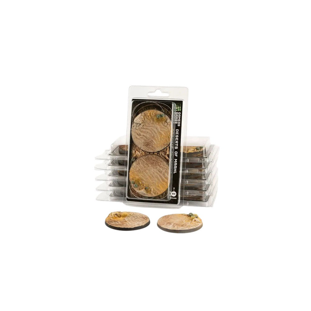Gamers Grass GGB-DR60 Battle Ready Bases Deserts of Maahl Round 60mm (x2)