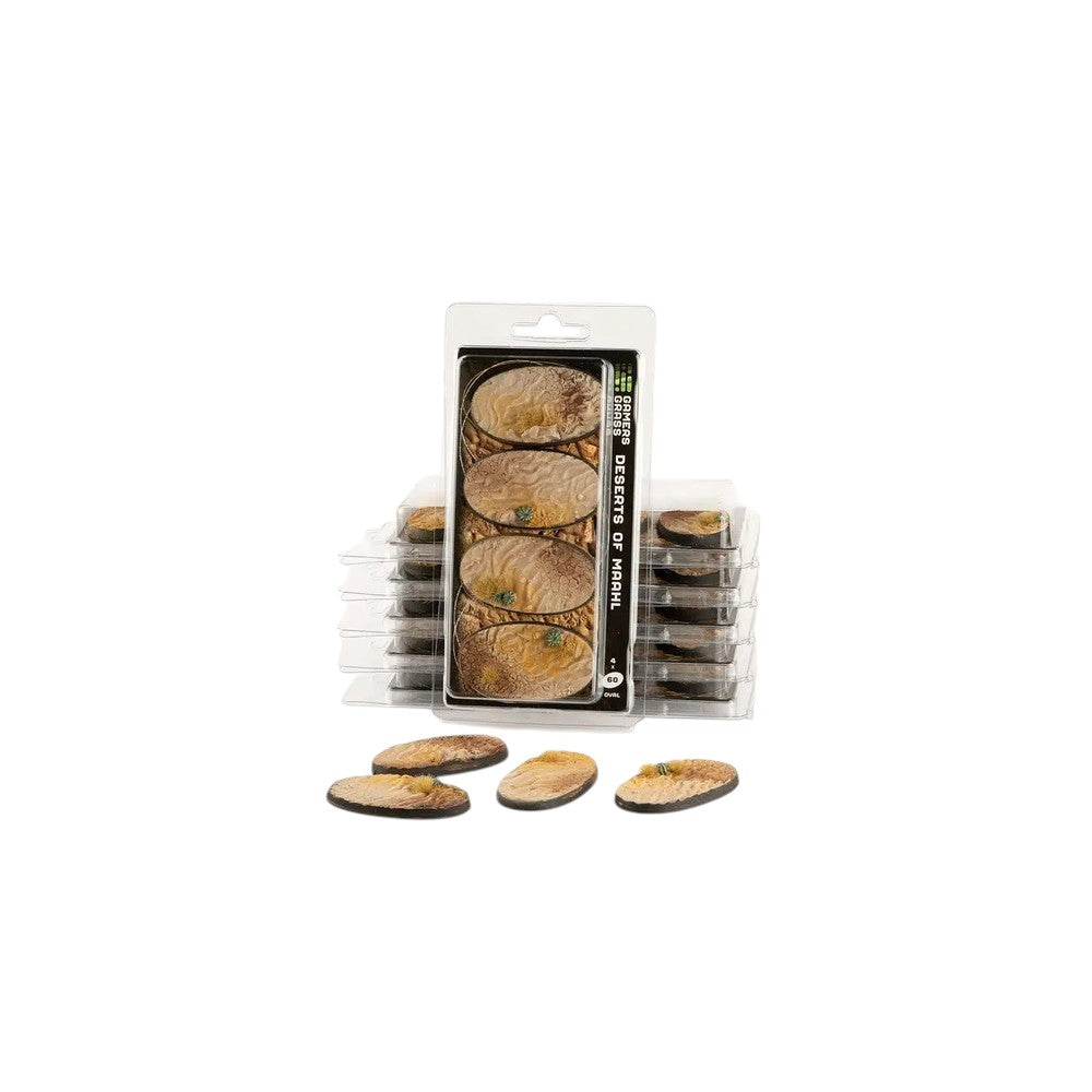 Gamers Grass GGB-DO60 Battle Ready Bases Deserts of Maahl Oval 60mm (x4)